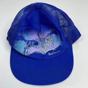 Badlands National Park Vintage Blue Trucker Hat